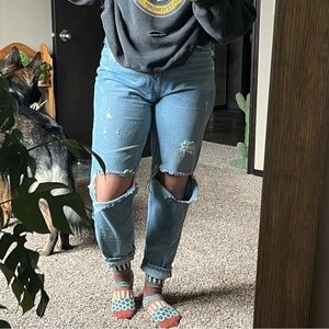 Zara Ultra High Rise Mom Jeans